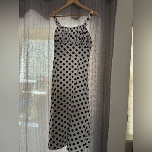 SHEIN Black and White Polka Dot Dress